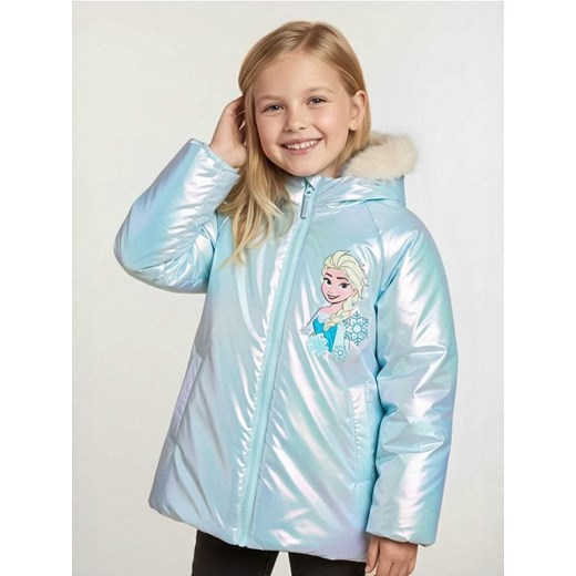 Sinsay - Kurtka z nadrukiem na plecach Frozen - błękitny ze sklepu Sinsay w kategorii Kurtki dziewczęce - zdjęcie 187559469