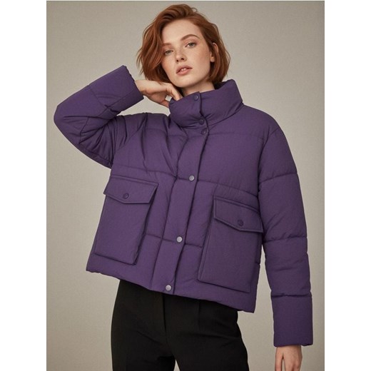 Sinsay - Pikowana kurtka puffer - fioletowy ze sklepu Sinsay w kategorii Kurtki damskie - zdjęcie 187559507