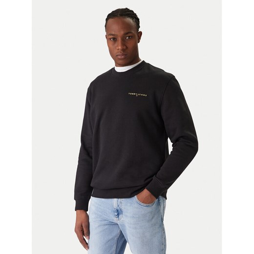 Tommy Jeans Bluza DM0DM20249 Czarny Regular Fit ze sklepu MODIVO w kategorii Bluzy męskie - zdjęcie 187560715
