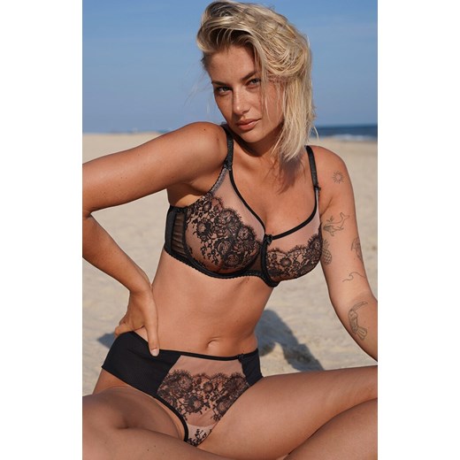 Azal figi damskie brazyliany Sara, Kolor czarno-beżowy, Rozmiar S, AZAL ze sklepu Primodo w kategorii Majtki damskie - zdjęcie 187560787