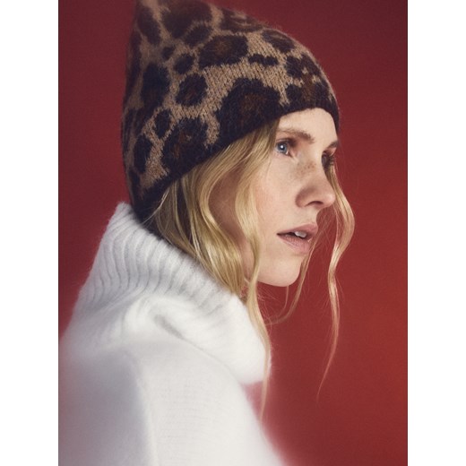 Reserved - Czapka z wełną alpaki - wielobarwny ze sklepu Reserved w kategorii Czapki zimowe damskie - zdjęcie 187561199