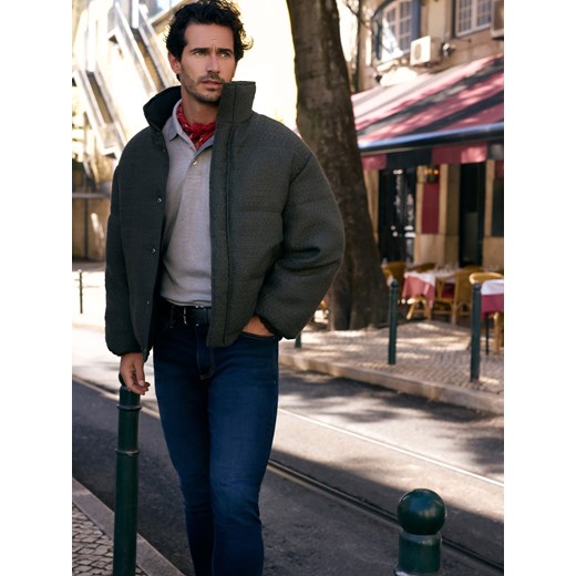 Reserved - Jeansy slim z paskiem - granatowy ze sklepu Reserved w kategorii Jeansy męskie - zdjęcie 187561205