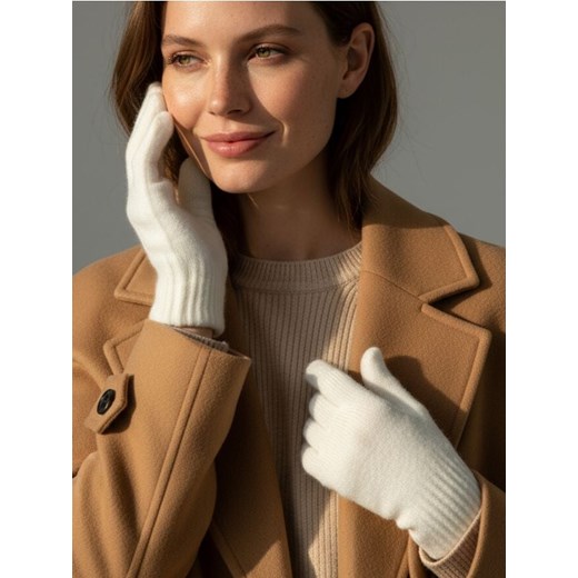 Sinsay - Rękawiczki - kremowy ze sklepu Sinsay w kategorii Rękawiczki damskie - zdjęcie 187561648