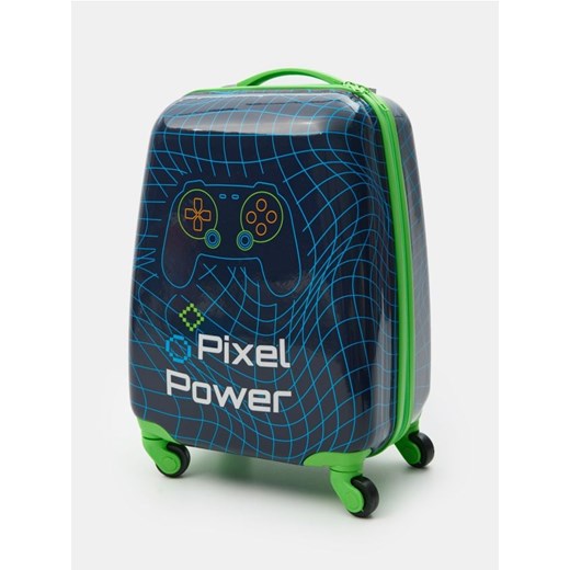 Sinsay - Walizka na kółkach - granatowy Sinsay One Size Sinsay