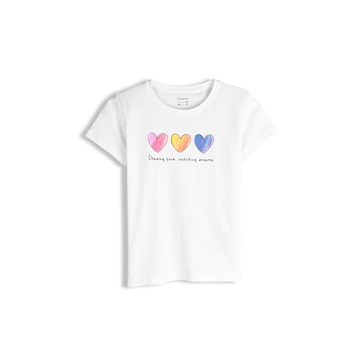 GATE Bawełniana koszulka z nadrukiem 9Y ze sklepu gateshop w kategorii Bluzki dziewczęce - zdjęcie 187561798