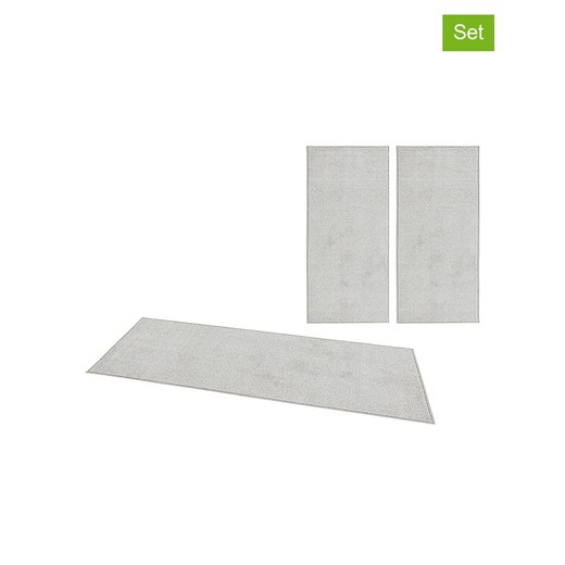 Hanse Home 3-częściowy zestaw chodników &quot;Pure&quot; w kolorze jasnoszarym ze sklepu Limango Polska w kategorii Dywany - zdjęcie 187562105