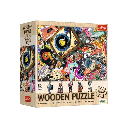 Trefl 501-częściowe drewniane puzzle &quot;The world of music&quot; - 12+ ze sklepu Limango Polska w kategorii Puzzle - zdjęcie 187562469