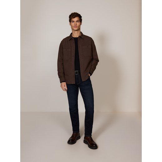 Reserved - Jeansy slim z paskiem - granatowy ze sklepu Reserved w kategorii Jeansy męskie - zdjęcie 187562905