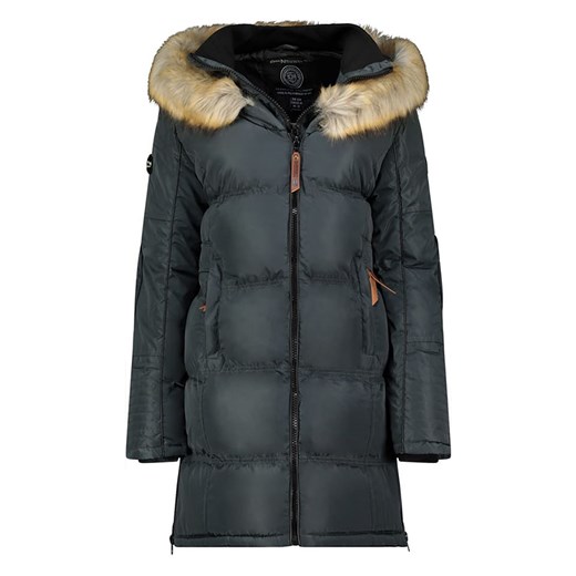 Geographical Norway Płaszcz pikowany w kolorze ciemnoszarym ze sklepu Limango Polska w kategorii Kurtki damskie - zdjęcie 187562997