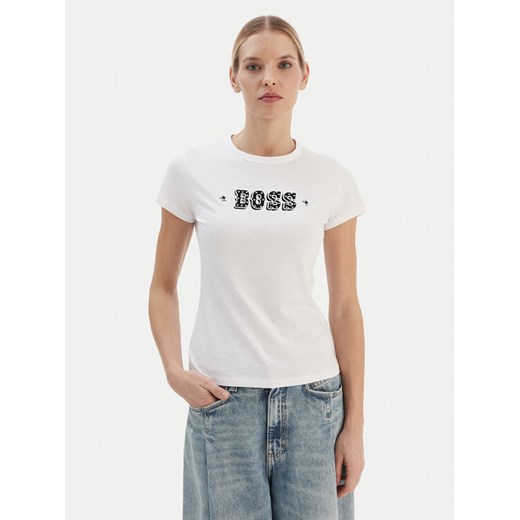 BOSS T-Shirt Endora 50545287 Biały Regular Fit ze sklepu MODIVO w kategorii Bluzki damskie - zdjęcie 187563339