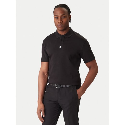 HUGO Polo Deabono_D 50517638 Czarny Regular Fit ze sklepu MODIVO w kategorii T-shirty męskie - zdjęcie 187563349