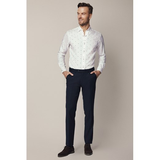 Spodnie Męskie Granatowe Performance Mix ze sklepu Lancerto S.A. w kategorii Spodnie męskie - zdjęcie 187563619