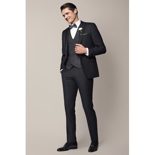 Spodnie Business Mix z Wełną Popiel ze sklepu Lancerto S.A. w kategorii Spodnie męskie - zdjęcie 187563639