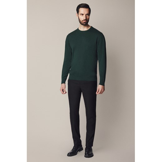 Spodnie Czarne z Elastycznym Pasem Umberto ze sklepu Lancerto S.A. w kategorii Spodnie męskie - zdjęcie 187563648