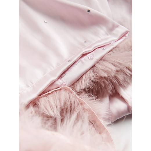 Reserved - Spodnie ze strasem - pastelowy róż Reserved XS Reserved