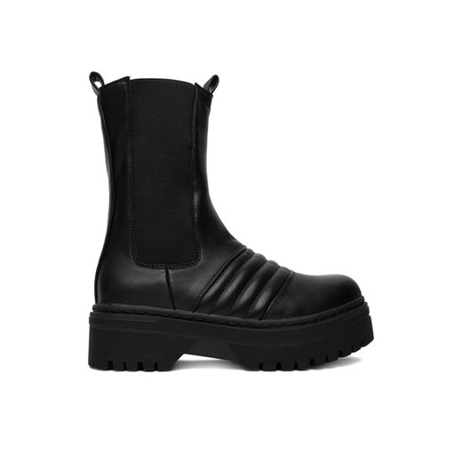 Sztyblety DeeZee 12888-5-BLACK PU Czarny ze sklepu eobuwie.pl w kategorii Botki - zdjęcie 187565048