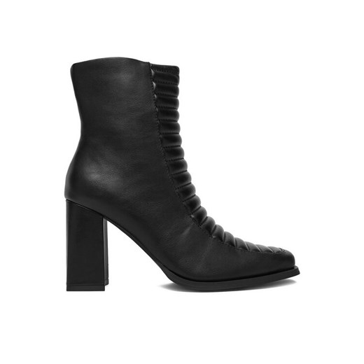 Botki DeeZee 7366 5-BLACK PU Czarny ze sklepu eobuwie.pl w kategorii Botki - zdjęcie 187565055