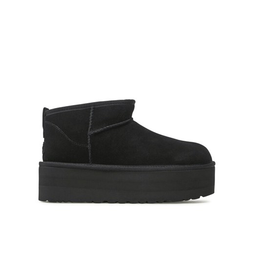 Śniegowce Ugg W Classic Ultra Mini Platform 1135092 Czarny ze sklepu eobuwie.pl w kategorii Śniegowce damskie - zdjęcie 187565067