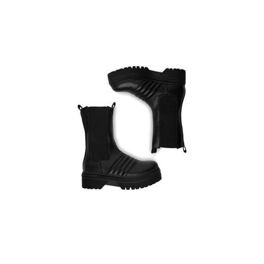 Sztyblety DeeZee 12888-5-BLACK PU Czarny 36 eobuwie.pl