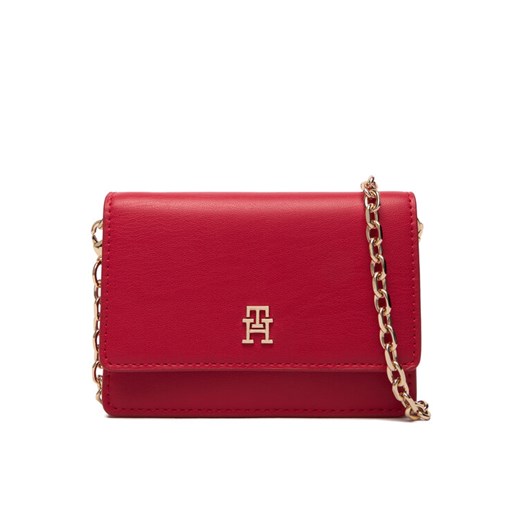 Tommy Hilfiger Torebka Th Icon Card Holder W/Chain AW0AW18248 Czerwony ze sklepu MODIVO w kategorii Kopertówki - zdjęcie 187565349