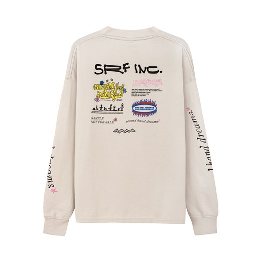 Uninstall Bad LS - Dirty White ze sklepu Surf Inc w kategorii T-shirty męskie - zdjęcie 187566147