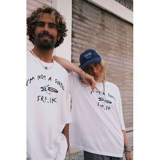 Surfer Box Tee - Paper White ze sklepu Surf Inc w kategorii Bluzki damskie - zdjęcie 187566248