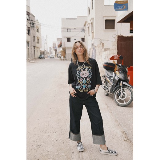 High Tides Box Tee - Acid Black ze sklepu Surf Inc w kategorii Bluzki damskie - zdjęcie 187566386