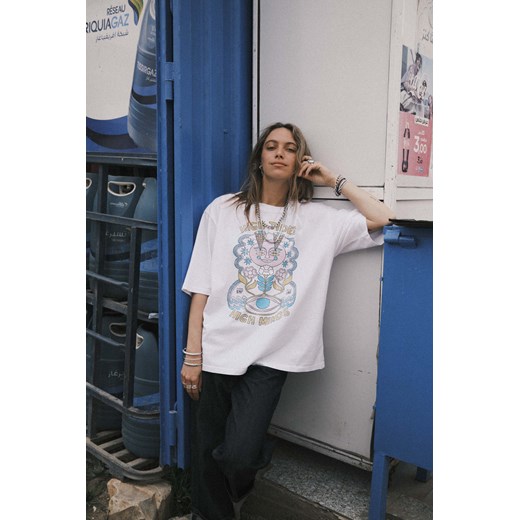 High Tides Box Tee - Paper White ze sklepu Surf Inc w kategorii Bluzki damskie - zdjęcie 187566398