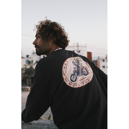 Moto Bandits Sweat - Acid Black ze sklepu Surf Inc w kategorii Bluzy męskie - zdjęcie 187566466