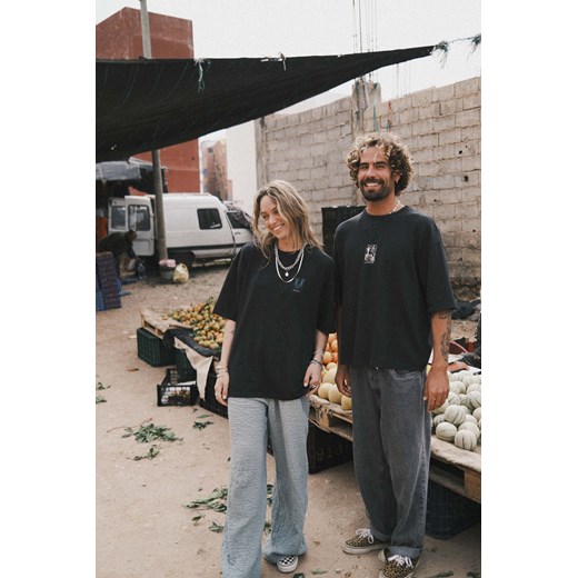 Tides And Minds Tee - Acid Black ze sklepu Surf Inc w kategorii Bluzki damskie - zdjęcie 187566497