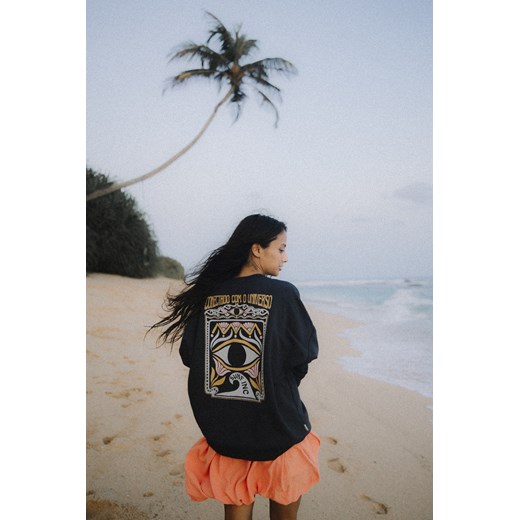 Conectado Sweat - Acid Black ze sklepu Surf Inc w kategorii Bluzy damskie - zdjęcie 187566696