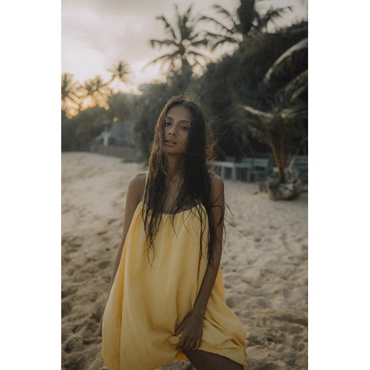 Summer Bauble Dress - Lemon OG ze sklepu Surf Inc w kategorii Sukienki - zdjęcie 187566727