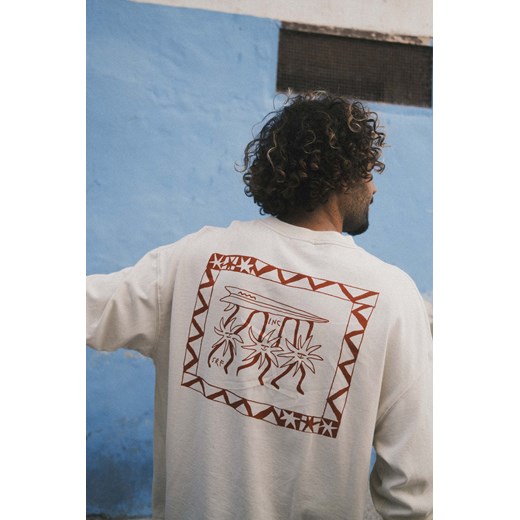 Red 3Suns LS - Super Natural ze sklepu Surf Inc w kategorii T-shirty męskie - zdjęcie 187566797