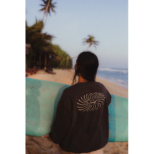 Script Sun Sweat - Stone Grey ze sklepu Surf Inc w kategorii Bluzy damskie - zdjęcie 187566939