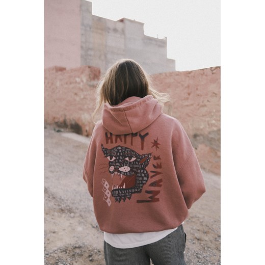 Happy Waver Hoodie - Raspberry Punch ze sklepu Surf Inc w kategorii Bluzy damskie - zdjęcie 187567068