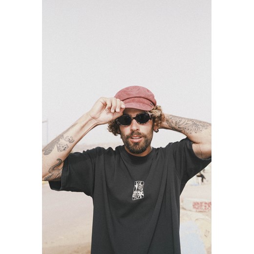 Fiddler Washed Cap - Burgundy ze sklepu Surf Inc w kategorii Czapki z daszkiem męskie - zdjęcie 187567188