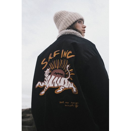 Sunset Dealer Cord Jacket - Space Black ze sklepu Surf Inc w kategorii Kurtki damskie - zdjęcie 187567327