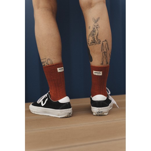 Just Pleasure Wool Socks - Terra ze sklepu Surf Inc w kategorii Skarpetki damskie - zdjęcie 187567717