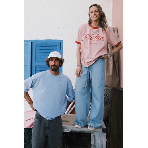 Strap Denim Pants - Light Blue ze sklepu Surf Inc w kategorii Spodnie damskie - zdjęcie 187567847