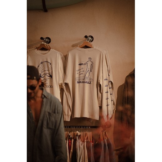 Simple As F*ck LS - Dirty White ze sklepu Surf Inc w kategorii T-shirty męskie - zdjęcie 187567868