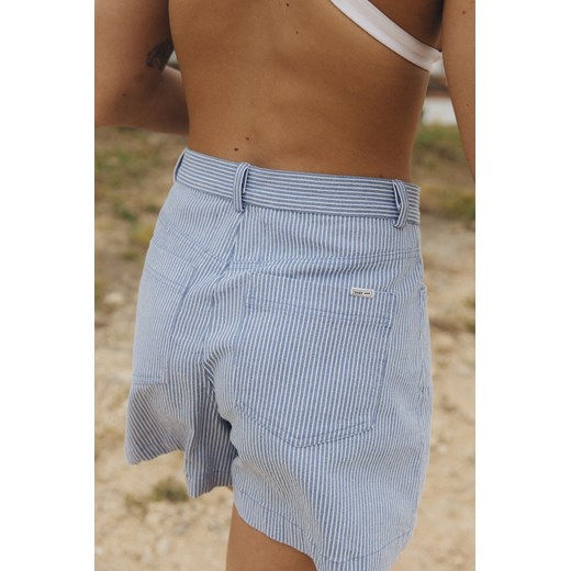 Denim Stripe Shorts - Light Blue ze sklepu Surf Inc w kategorii Szorty - zdjęcie 187568158
