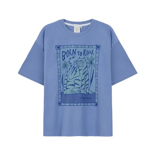 Born To Roar Box Tee - Denim Blue ze sklepu Surf Inc w kategorii T-shirty męskie - zdjęcie 187568606