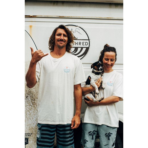 Love2Shred Tee - Vintage White Surf Inc. S Surf Inc