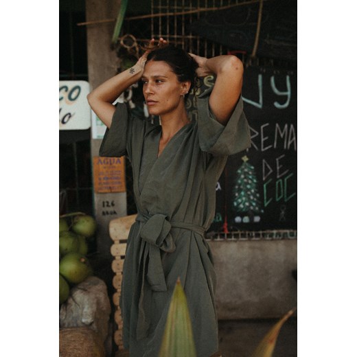 Kimono Dress - Olive ze sklepu Surf Inc w kategorii Sukienki - zdjęcie 187569726