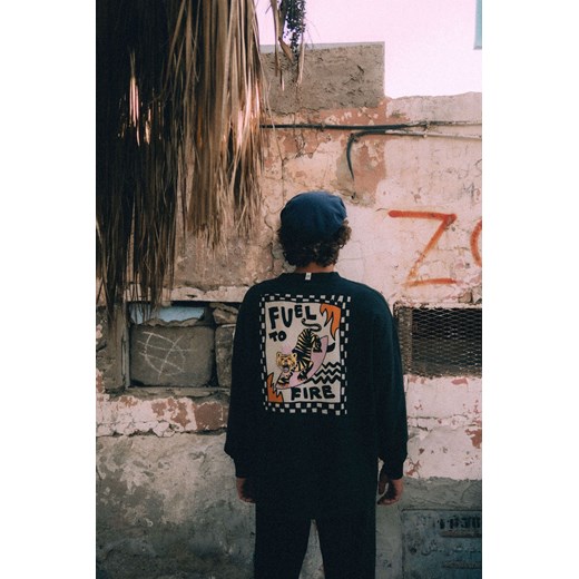 Fuel To Fire LS - Acid Black ze sklepu Surf Inc w kategorii T-shirty męskie - zdjęcie 187569829