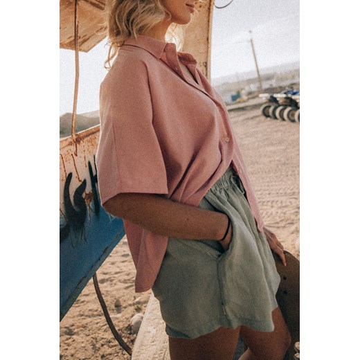 Seafoam Linen Shorts ze sklepu Surf Inc w kategorii Szorty - zdjęcie 187569878