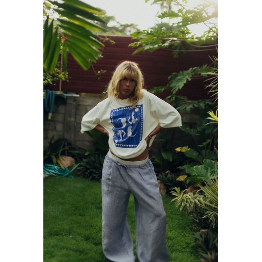 Aqua Box Tee - Vintage White ze sklepu Surf Inc w kategorii Bluzki damskie - zdjęcie 187570106