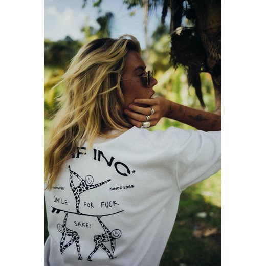 No Rules Tee - Paper White ze sklepu Surf Inc w kategorii Bluzki damskie - zdjęcie 187570419
