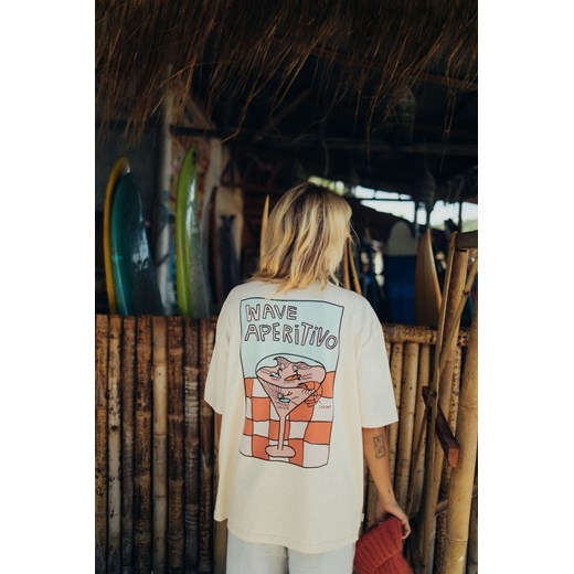 Wave Aperitivo Tee - Super Natural ze sklepu Surf Inc w kategorii Bluzki damskie - zdjęcie 187570575