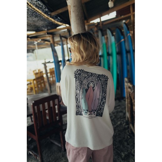 Space Quiver LS - Vintage White ze sklepu Surf Inc w kategorii Bluzki damskie - zdjęcie 187570588